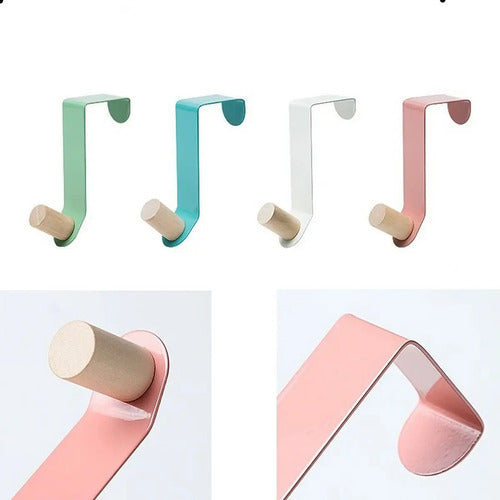 2x Cabideiros De Porta Cabide Gancho Minimalista - imagem 4