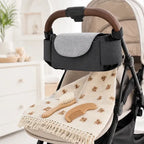 Kit Passeio Bebê Organizado Bolsa Manta Escova Pente Premium Preto - imagem 7