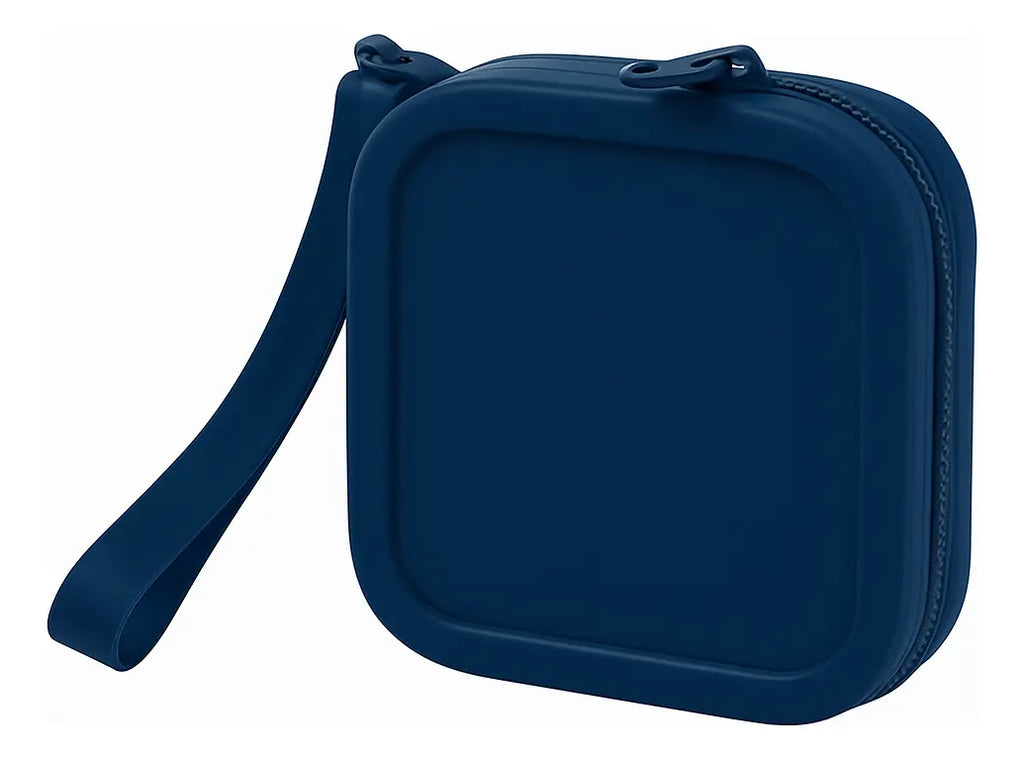 Mini Bolsa Organizadora Silicone Zíper Impermeável Praia