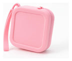 Mini Bolsa Silicone Impermeável Zíper Porta Objetos Praia