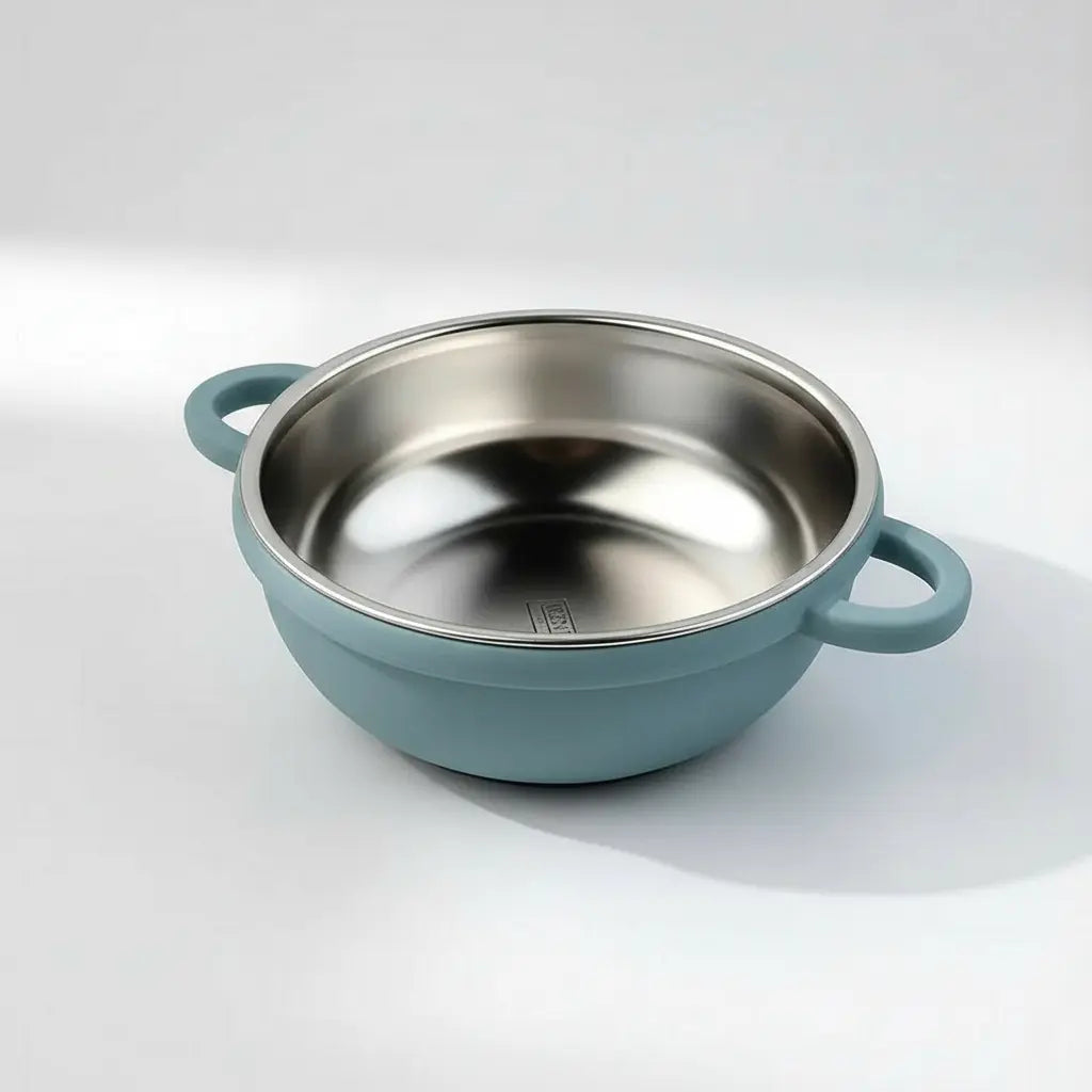 Tigela Infantil Inox Bowl Com Ventosa Antiderrapante