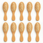 Kit 10 Mini Escovinha Cabelo Antifrizz Bolsa Viagem Brinde