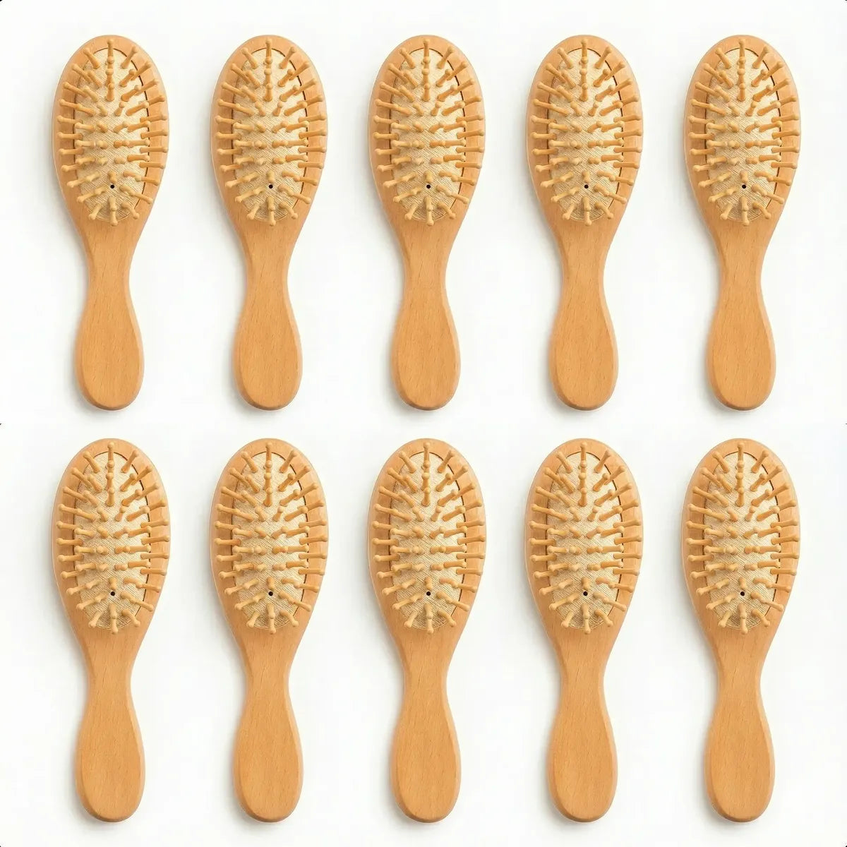 Kit 10 Mini Escovinha Cabelo Antifrizz Bolsa Viagem Brinde