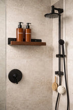 Prateleira Suspensa Multiuso Organizadora Inox Madeira 40cm