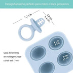 Kit Forma De Picolé Mordedor Bebê Silicone Premium Bpa Free