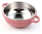 Tigela Prato Infantil Inox Ventosa Silicone Antiderrapante