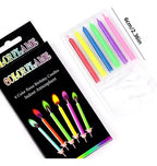 6 Velas Decorativas Chamas Coloridas Bolo Festa Infantil