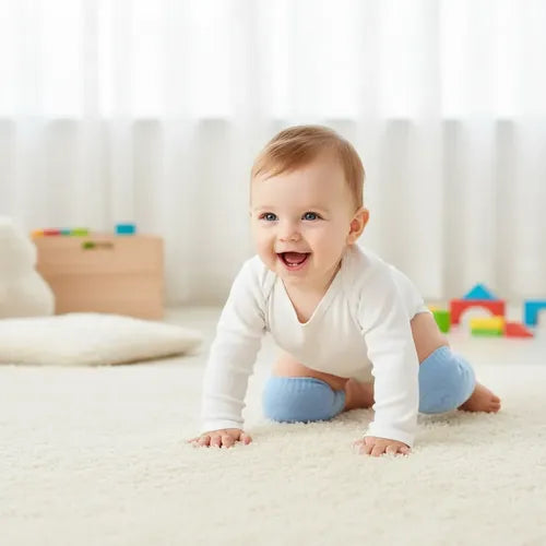 Joelheira Infantil Bebê Proteção Antiderrapante Engatinhar