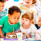 6 Velas Decorativas Chamas Coloridas Bolo Festa Infantil