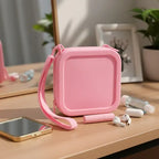Mini Bolsa Silicone Impermeável Zíper Porta Objetos Praia