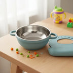Tigela Infantil Inox Bowl Com Ventosa Antiderrapante