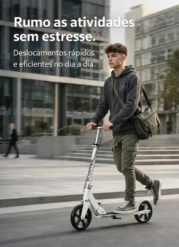 Patinete Scooter Profissional Jovem Adulto Dobrável 100kg