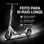 Patinete Scooter Profissional Jovem Adulto Dobrável 100kg