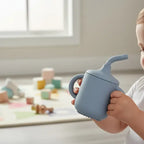 Copo Silicone Infantil Treinamento Livre De Bpa Canudo Tampa