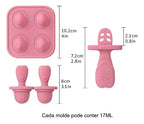 Forminha Forma Picolé Sorvete Peitolé Bebê Minizen