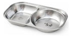 Prato Papinha Bebê Inox 304 Duplo Blw Infantil Livre Bpa