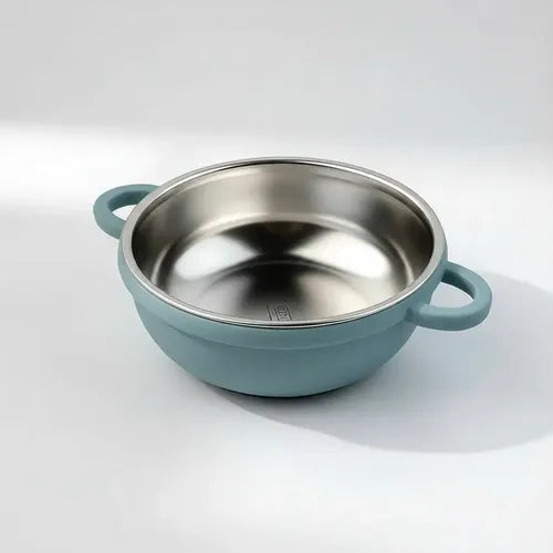 Tigela Infantil Inox Bowl Com Ventosa Antiderrapante