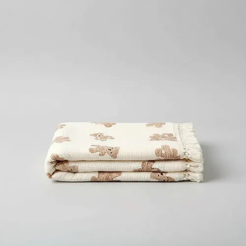 Manta Bebê Musselina 100% Algodão Natural Coberta Swaddle