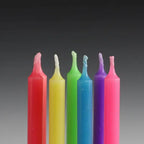 6 Velas Decorativas Chamas Coloridas Bolo Festa Infantil