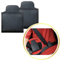 Kit 2 Ajustes Adaptador Cinto De Segurança Regulagem Durável Cor Preto Couro