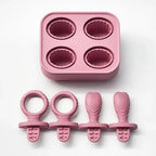 Kit Tigela Inox + Forminha Picolé Silicone Bpa Free Infantil