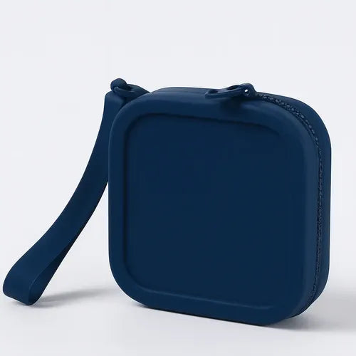 Mini Bolsa Organizadora Silicone Zíper Impermeável Praia