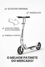 Patinete Scooter Profissional Jovem Adulto Dobrável 100kg