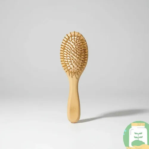 Escova Cabelo Raquete Bambu Anti Frizz Antiestática