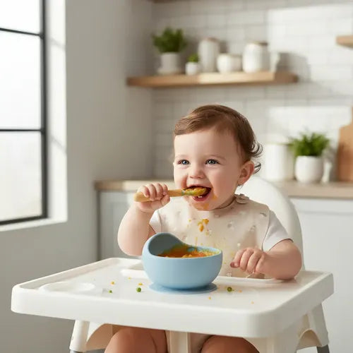 Tigela Prato Bebê Silicone Ventosa Antiderrapante Livre Bpa