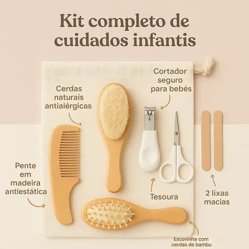 Kit Cuidado Higiene Completo Infantil Bebê Crianças Minizen