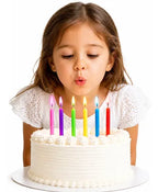 6 Velas Decorativas Chamas Coloridas Bolo Festa Infantil