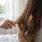 2x Escova De Cabelo Família De Bambu Anti Frizz Durável