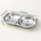 Prato Papinha Bebê Inox 304 Duplo Blw Infantil Livre Bpa