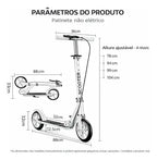 Patinete Scooter Profissional Jovem Adulto Dobrável 100kg