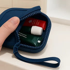 Mini Bolsa Organizadora Silicone Zíper Impermeável Praia