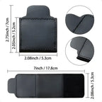 Kit 2 Ajustes Adaptador Cinto De Segurança Regulagem Durável Cor Preto Couro