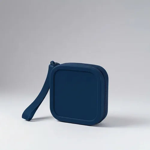 Mini Bolsa Organizadora Silicone Zíper Impermeável Praia