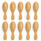 Kit 10 Mini Escovinha Cabelo Antifrizz Bolsa Viagem Brinde