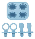 Kit Forma De Picolé Mordedor Bebê Silicone Premium Bpa Free