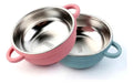 Kit 2x Tigelas Prato Infantil Inox Silicone Ventosa Premium