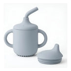 Copo Silicone Infantil Treinamento Livre De Bpa Canudo Tampa