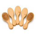 Kit 5 Mini Escovas De Bambu Anti Frizz Bolsa Brinde Minizen