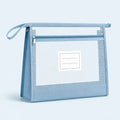 Pasta Organizadora A4 Transparente Zíper Duplo Escolar Bolsa